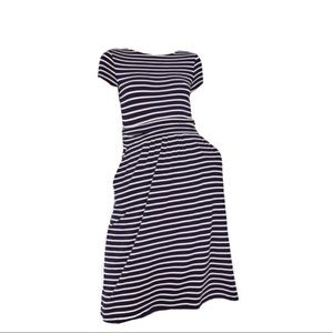 Boden Amelie Jersey Dress Navy & White Stripes 8L
